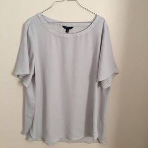 Banana Republic Factory Hi-Low Crew Neck Top